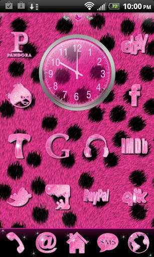 Pink Cheetah for Go Launcher screenshot 2
