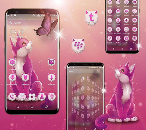 Cat Butterfly Launcher Theme screenshot 4