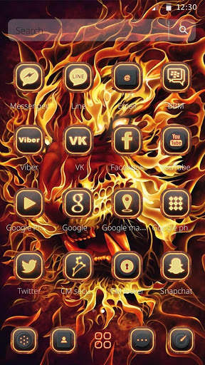 Red Fire Lion Theme screenshot 7
