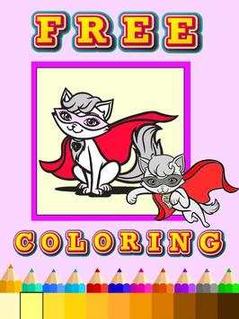 Coloring Games Barbi superhero screenshot 2