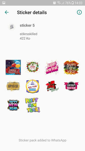 Stickers Happy.New.Year 2020 For Whatsapp screenshot 2