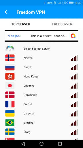 Freedom VPN screenshot 2