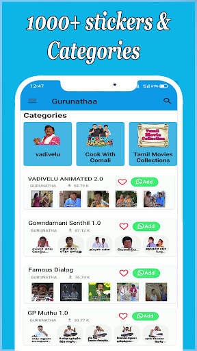 Stickers King Tamil Stickers screenshot 13