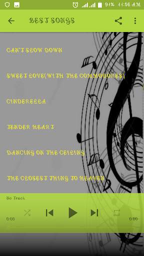 LIONEL RICHIE-SONGS & LYRICS screenshot 6
