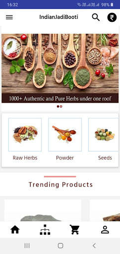 IndianJadiBooti App - Shop Ayurvedic Herbs Online 1 تصوير الشاشة