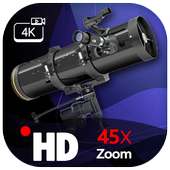 HD Telescope 45x Zoom Camera: Photo & Video on 9Apps