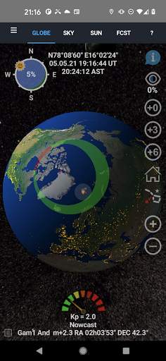 Aurora Forecast 3D screenshot 1