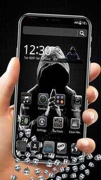 Black Hacker Gravity Theme screenshot 1