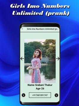 Girls Imo Numbers Unlimited (prank) screenshot 2