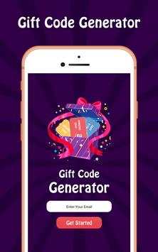 Gift Code Generator 1 تصوير الشاشة