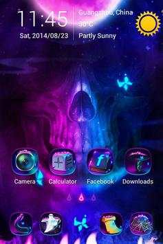 Ghost Fire GO Launcher Theme screenshot 2