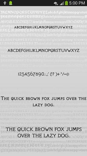 Gothic Fonts for FlipFont screenshot 6