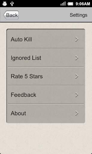 Task Killer screenshot 2
