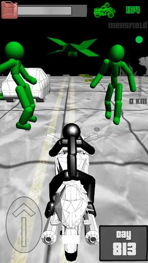 Stickman Zombie: Motorcycle Ra screenshot 3