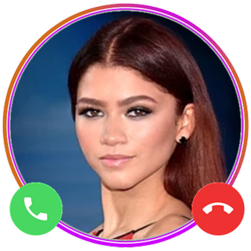 Zendaya call me: Fake Call Pro icon