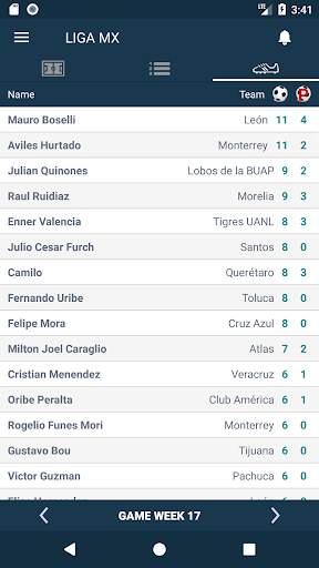 Resultados de la Liga MX - México screenshot 1