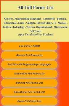 All Full Forms screenshot 1