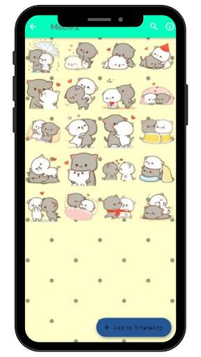 Mochi Mochi Peach Cat Wallpaper - Sticker Whatsapp screenshot 3