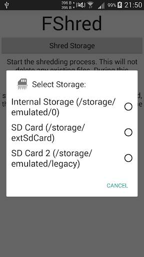 FShred - Wipe Free Space screenshot 2