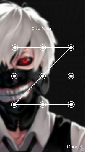 Ken Kaneki Anime Fun Art PIN Lock Screen 3 تصوير الشاشة