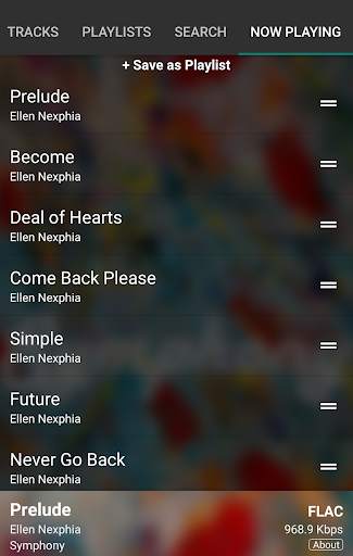 TrueSymphony Music Player 3 تصوير الشاشة
