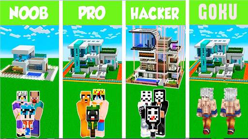 Noob vs Pro vs Hacker vs Goku  screenshot 2