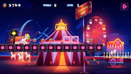 Unicorn Dash Attack 2: Neon Lights Einhornspiele screenshot 5