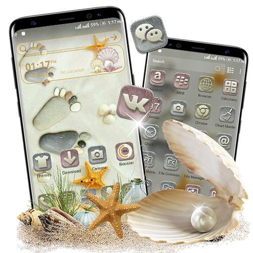 Pebble Feet Launcher Theme 1.2