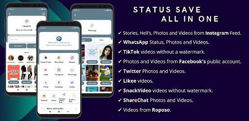 Status Save All in One - Save Stories Video Photo screenshot 1