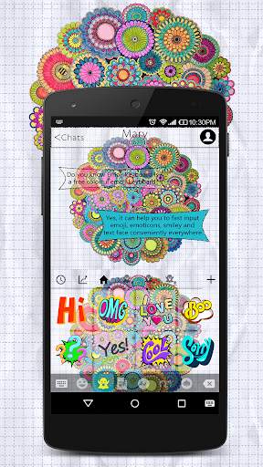 Coloring Book Emoji Keyboard Wallpaper screenshot 3