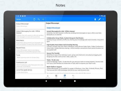 Output Messenger screenshot 10