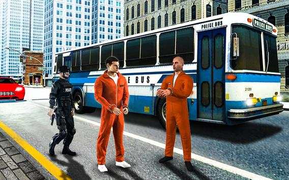 Polisi Bus Driving Sim 2018 - Tawanan Transporter screenshot 11