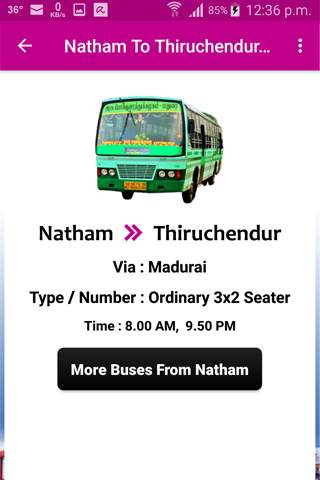 Natham Bus Info screenshot 6