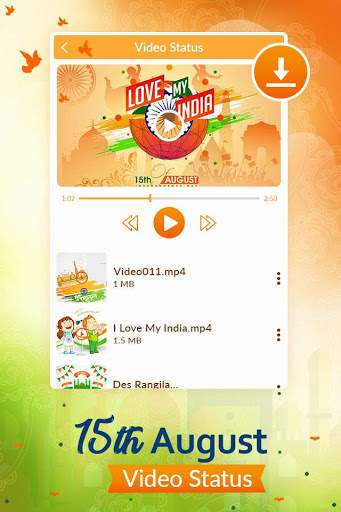 15 August 2019 : Independence Video Status 2019 screenshot 3