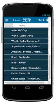 Live Football on TV and Online Guide screenshot 1
