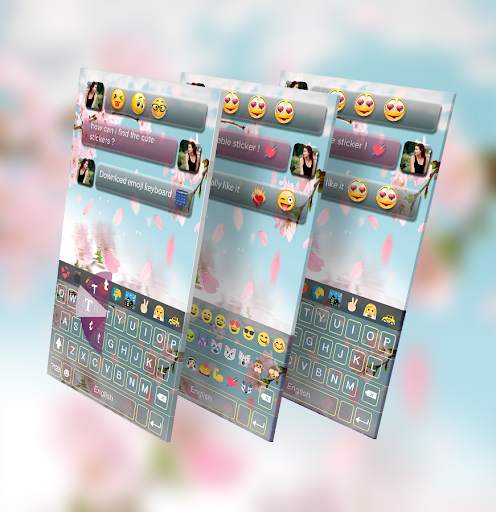 sakura flower keyboard - Cherry Blossom Keyboard screenshot 1