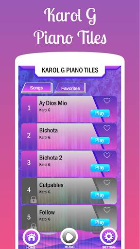Karol G 🎹 Piano Tiles screenshot 2