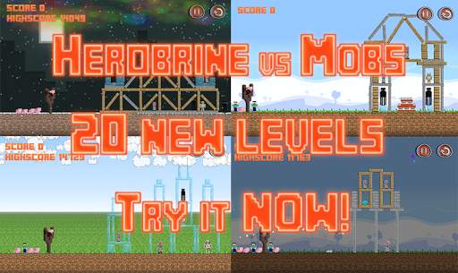 Herobrine vs Mob Craft PE Free screenshot 5
