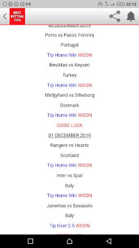 Daily 3+ odds screenshot 2