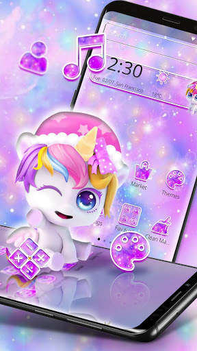 Cute Unicorn Theme screenshot 2