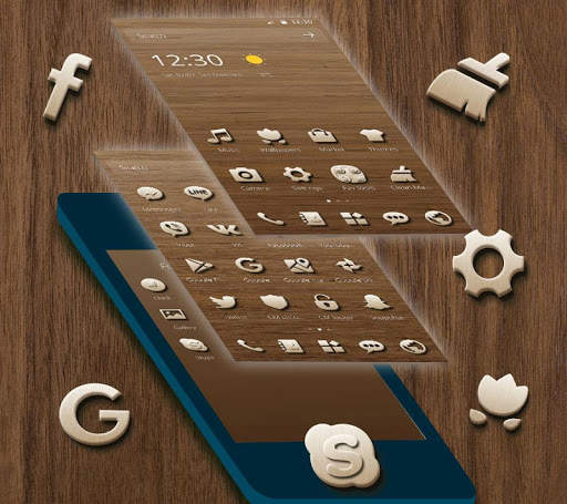 Wood Grain Tree Themes screenshot 5