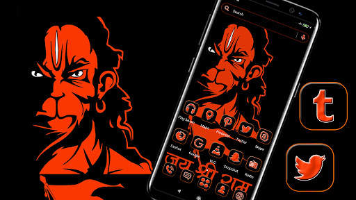 God Hanuman Launcher Theme screenshot 3
