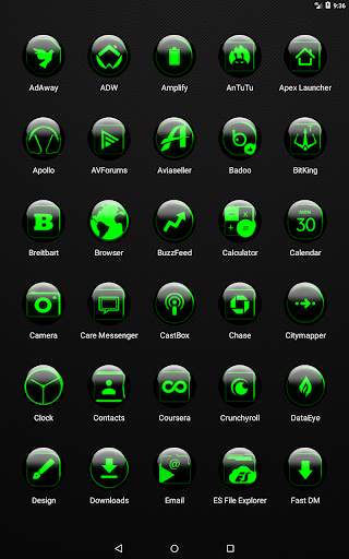 Green Glass Orb Icon Pack screenshot 18