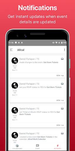 Allcal Tickets   Event Planner screenshot 4
