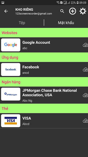 Kho Riêng: Quản lý mật khẩu, Mã hóa, Đồng bộ file screenshot 2