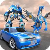 US Police Robot Car Flying Horse Simulator Game 1.0.2