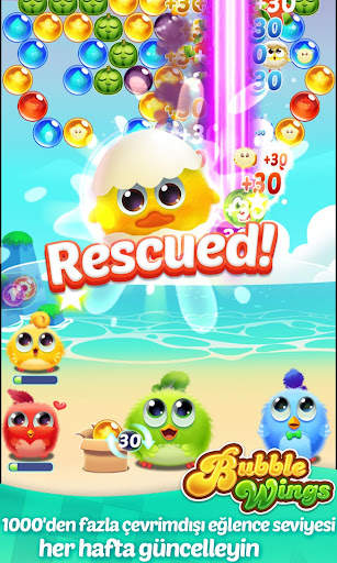 Bubble Wings: bubble shooter screenshot 1