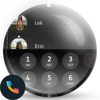 Leather Black Phone Dialer Theme on 9Apps