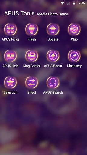Purple Love Flower- APUS Launcher Free Theme screenshot 6