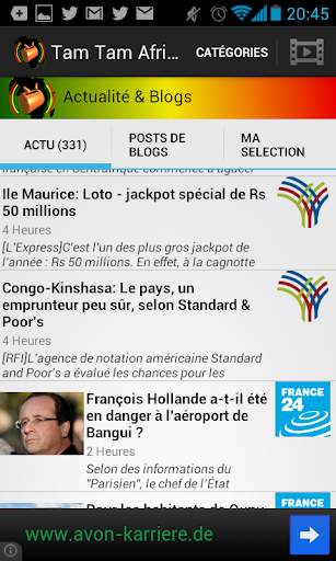 Afrique Infos screenshot 1